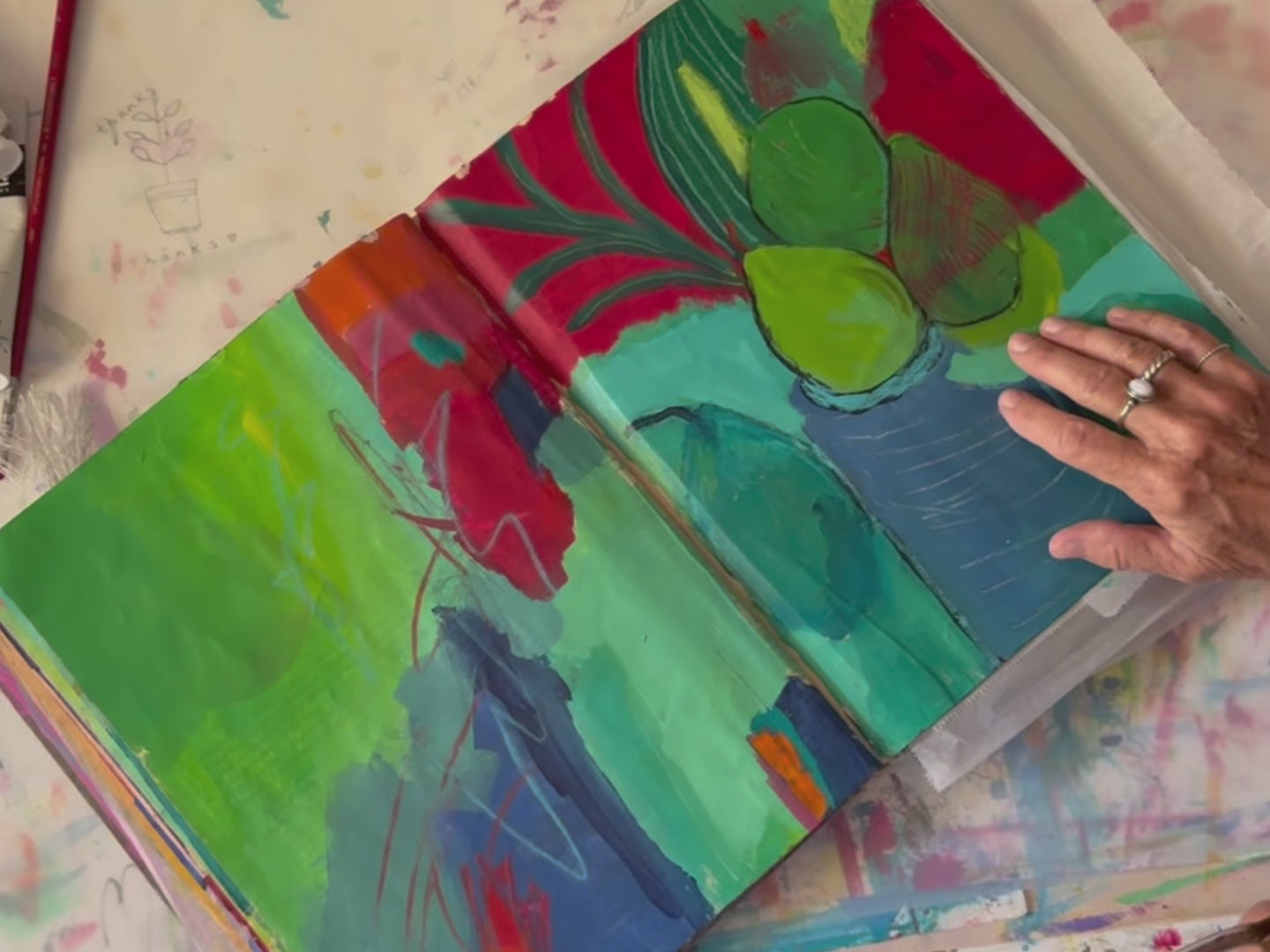 Original artwork and contemporary painting by Terry Pesso featuring bold color and expressive mixed media style. Suitable for framed art and framed wall art as modern wall art decor for collectors.